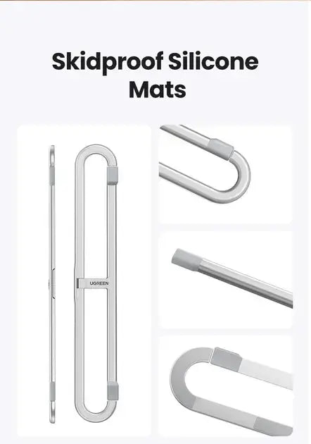 UGREEN Adjustable Clip-On Laptop Stand MacBook PC 11-17" Foldable Aluminum Holder Ergonomic Angle Space-Saving (45415) Ugreen