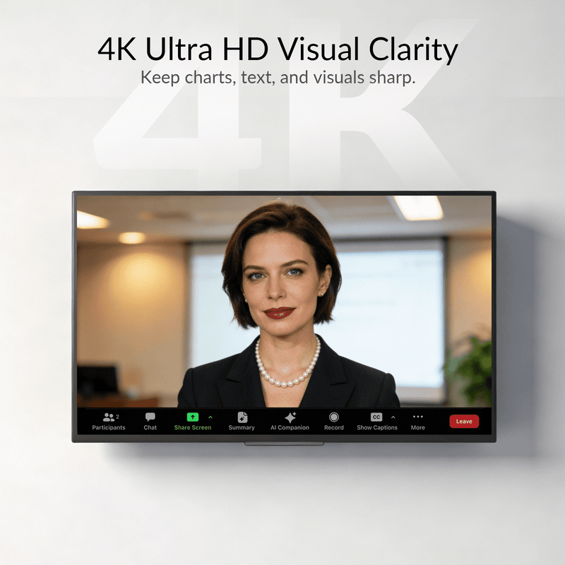 AV Access 4KEX100-BYOM 4K BYOM Meeting Room Extender – Dual 4K@60Hz up to 100m, 100W USB-C PD, USB 3.2, Gigabit Ethernet
