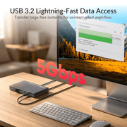 AV Access 4KEX100D-DM Dual 4K HDMI KVM Extender – 100m over Cat, USB-C Input, USB 3.2 Hub, One-Way PoC