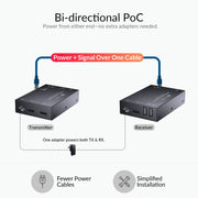 AV Access 4KEX70-USB-L 4K USB KVM Extender – 70m over Cat 6, HDMI Loop-Out, Keyboard & Mouse, Bi-directional PoC