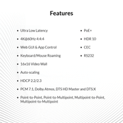 AV Access 4KIPJ200E KVM over IP Matrix Encoder – 4K@60Hz, <4ms Latency, Video Wall, PoE+