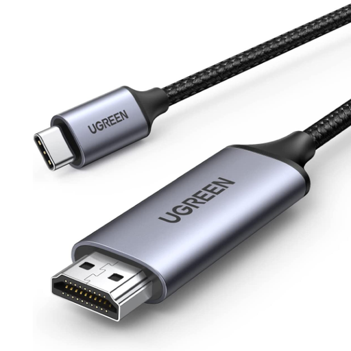 UGREEN 50570 USB-C to HDMI Male to Male Cable Aluminum Shell, 1.5m (Gray Black)