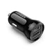 Ugreen 50875 4.8A- 12V Dual USB Mini Car Charger(Black)