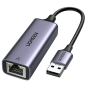 UGREEN USB Ethernet Adapter Aluminum USB 3.0 Gigabit RJ45 LAN 1000Mbps Nintendo Switch MacBook iMac XPS Surface Grey (50922) Ugreen