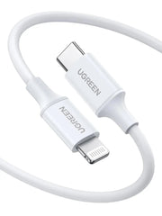 UGREEN USB-C to Lightning Cable 1M MFi-Certified PD Charging Rubber Shell iPhone Xs Max XR X 8 iPad Pro Air MacBook (10493) Ugreen