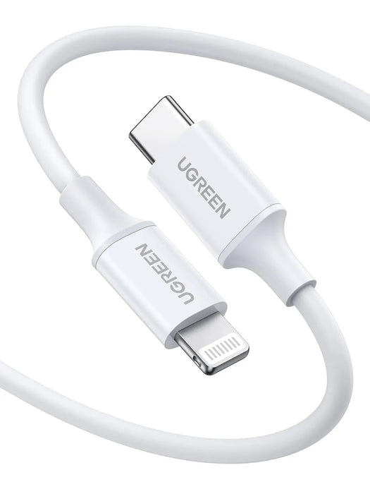 UGREEN USB-C to Lightning Cable 1M MFi-Certified PD Charging Rubber Shell iPhone Xs Max XR X 8 iPad Pro Air MacBook (10493)