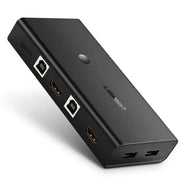 UGREEN 2-in-1 KVM Switch 4K HDMI Switcher 4 Port USB Hub Manual Sharing Computer PC Laptop Monitor Keyboard Mouse (50744) Ugreen