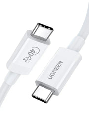 UGREEN USB 4.0 Cable 0.8M 100W USB C to USB C 40Gbps Data Transfer 8K Video PD Fast Charging MacBook iPad Dell XPS (40113) Ugreen