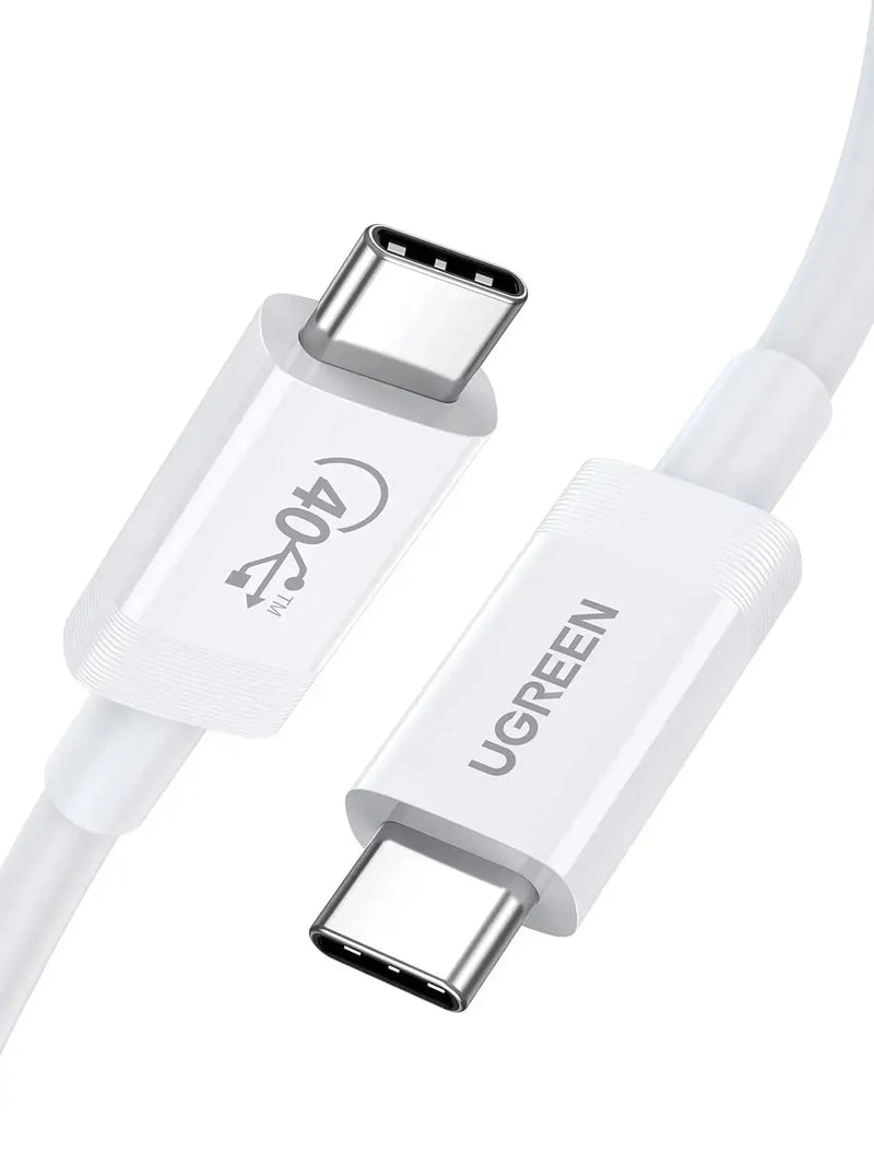 UGREEN USB 4.0 Cable 0.8M 100W USB C to USB C 40Gbps Data Transfer 8K Video PD Fast Charging MacBook iPad Dell XPS (40113) Ugreen