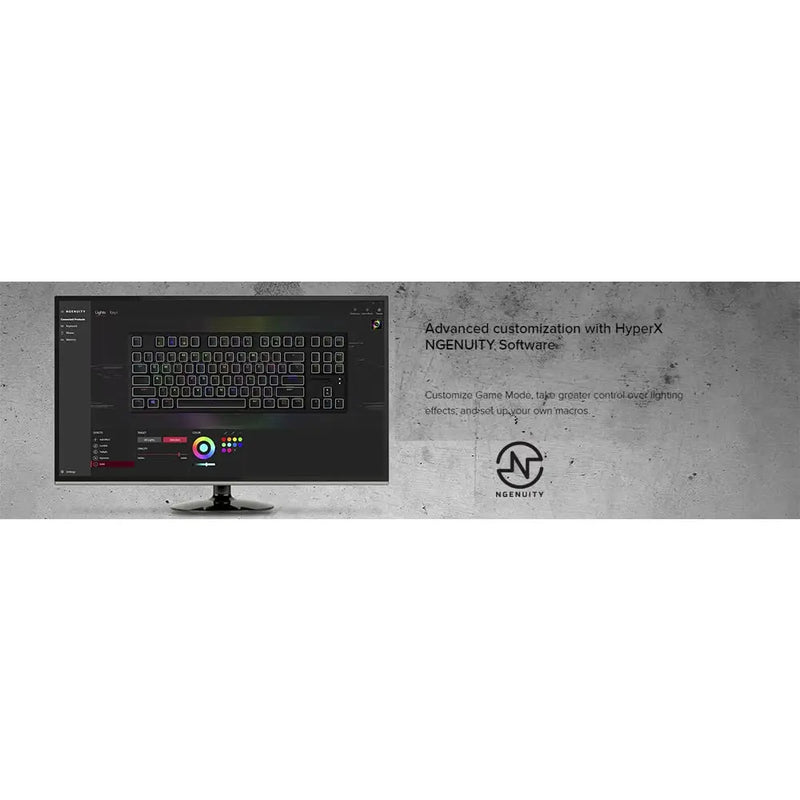 HyperX HX-KB7RDX-US Alloy Origins Core Tenkeyless Mechanical RGB Gaming Wired Keyboard-Red Switch(Open Box) HyperX