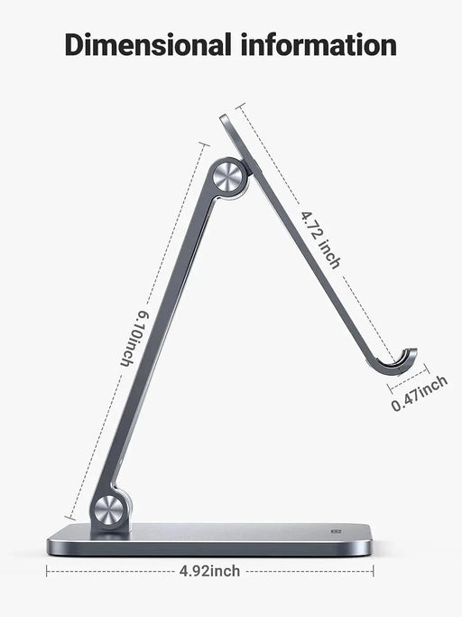 UGREEN Height Adjustable Aluminum Portable Mobile Tablet Stand iPad Pro 12.9 9.7 10.5 Air Mini iPhone 12 Switch (40393) Ugreen
