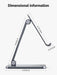 UGREEN Height Adjustable Aluminum Portable Mobile Tablet Stand iPad Pro 12.9 9.7 10.5 Air Mini iPhone 12 Switch (40393) Ugreen