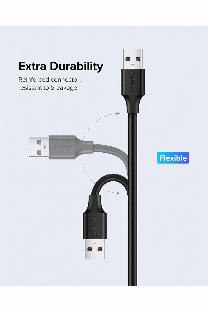UGREEN US103 10318 5m USB 2.0 extension cable extra durability