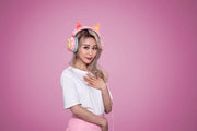 Razer RGB Kitty Ears Chroma USB Gaming Wired Over Ear Headset With Mic-(Open Box) Razer