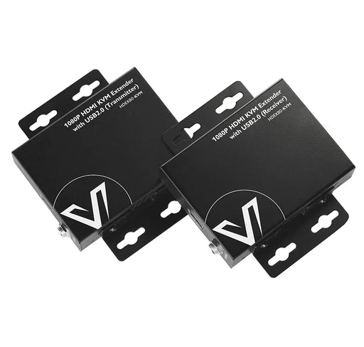 AV Access HDEX80-KVM HDMI USB KVM Extender, 260ft/80M, 1080P@60Hz over Cat5e/6, 2 Ports USB2.0, No signal Loss and Latency, With PoE and Auto EQ management. AV Access