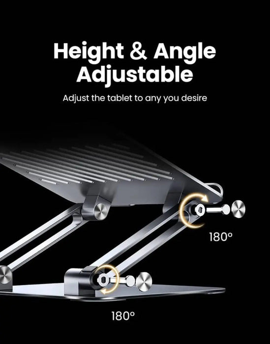 UGREEN Foldable Adjustable Aluminum Laptop Stand Portable Ergonomic Notebook Riser MacBook Dell HP Lenovo ASUS 15.6" (40291)