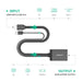 UGREEN HDMI USB to DisplayPort Adapter HDMI Male USB to DP Female Converter 4K 30Hz 1080P 60Hz 0.5M Monitor Projector (40238) Ugreen