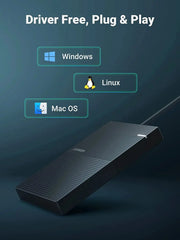 UGREEN 2.5 Inch External Hard Drive Enclosure 5Gbps USB 3.0 UASP Tool-Free 1.6FT Cable 7mm 9.5mm SATA SSD HDD (30719) Ugreen