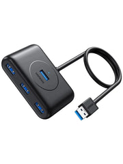 UGREEN 4-Port USB 3.0 Hub Super Speed MacBook MacBook Air Mac Mini Microsoft Surface Ultrabook 30 Inch Cable USB Hub (20291) Ugreen