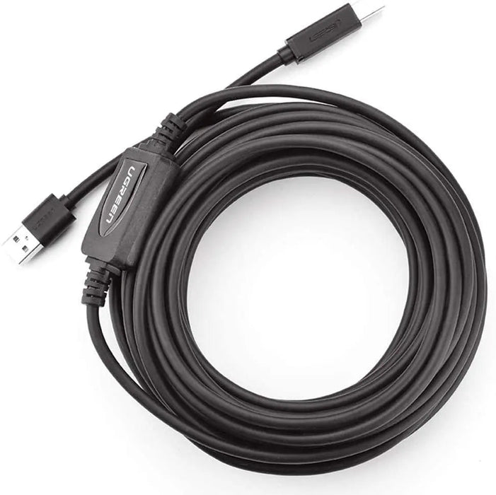 UGREEN USB 2.0 A to Type B Male Active Printer Cable 10M High Speed Data Transfer Printer Scanner Fax Machine (10374)