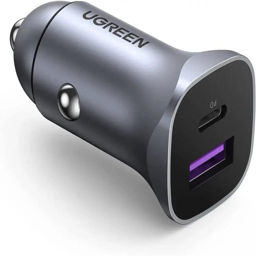 UGREEN 30W USB C Car Charger Dual Port PD3.0 QC3.0 Fast Charging iPhone 13/12 Galaxy S22/S21 iPad Pro (40858) Ugreen