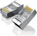 UGREEN Cat 6 Shielded RJ45 Connectors 100-Pack Crystal Head Plugs Gold Plated STP Network Cable Ends Ethernet LAN (50248) Ugreen