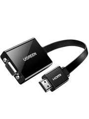 UGREEN Active HDMI to VGA Adapter Audio HDMI Male VGA Female Converter 3.5mm Audio Jack Laptop PC Monitor Projector (40248) Ugreen