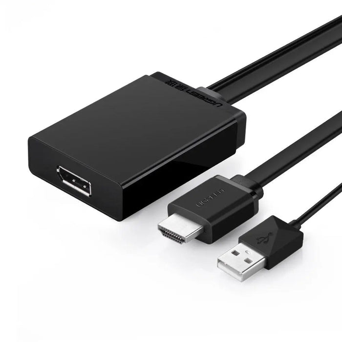 UGREEN HDMI USB to DisplayPort Adapter HDMI Male USB to DP Female Converter 4K 30Hz 1080P 60Hz 0.5M Monitor Projector (40238)