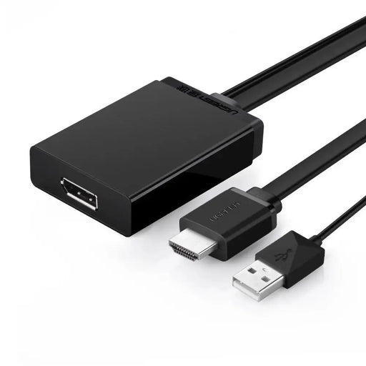 UGREEN HDMI USB to DisplayPort Adapter HDMI Male USB to DP Female Converter 4K 30Hz 1080P 60Hz 0.5M Monitor Projector (40238) Ugreen