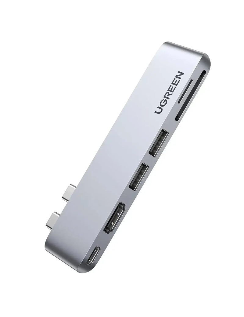 UGREEN 6-in-1 USB C Hub Adapter MacBook Pro Air M1 4K HDMI Thunderbolt 3 100W Power Delivery SD TF Card 2 USB 3.0 (80856) Ugreen