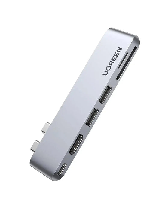 UGREEN 6-in-1 USB C Hub Adapter MacBook Pro Air M1 4K HDMI Thunderbolt 3 100W Power Delivery SD TF Card 2 USB 3.0 (80856) Ugreen
