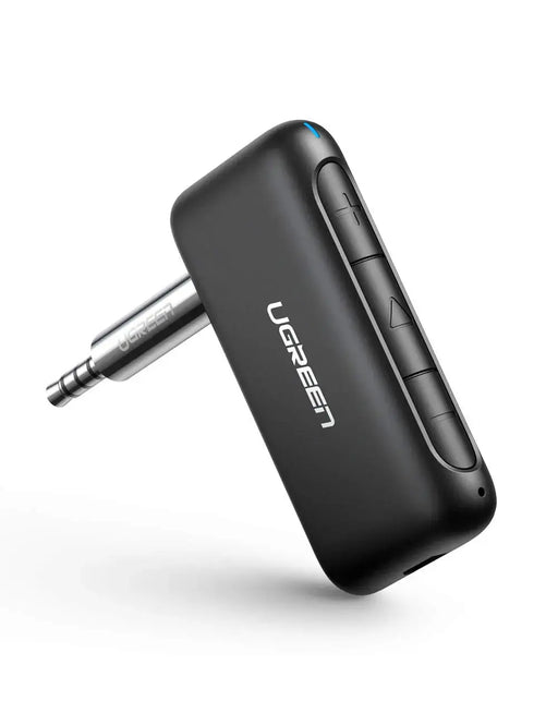 UGREEN Portable Bluetooth 5.0 Receiver Car Wireless Audio Adapter 3.5mm AUX Stereo Output Built-in Microphone 70303 Ugreen
