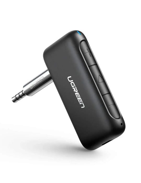 UGREEN Portable Bluetooth 5.0 Receiver Car Wireless Audio Adapter 3.5mm AUX Stereo Output Built-in Microphone 70303 Ugreen