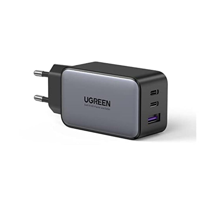 UGREEN 65W 3 Port  2CIA EU USB C PD Charger Supports PPS GaN Compatible with MacBook Pro, MacBook Air, iPhone 13 Pro, iPhone 12, iPad Pro, Dell XPS 15, Galaxy S21 etc. (10335)