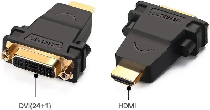 UGREEN HDMI to DVI Adapter HDMI Male to DVI-I 24+5 Female Bi-Directional Video Converter Laptop PC Monitor Graphics (20123) Ugreen