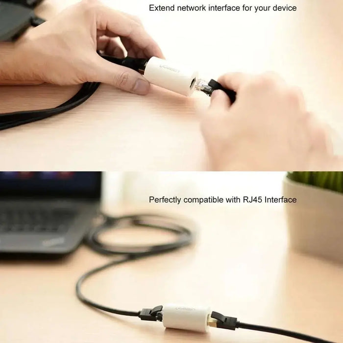 UGREEN Anti-Thunder RJ45 Ethernet LAN Adapter Connector Network Cable Extension 1000Mbps Gigabit Protection Lightning Surge 30837 Ugreen