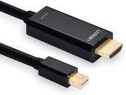 UGREEN Mini DisplayPort to HDMI Cable 1.5M Thunderbolt 2 4K 30Hz mDP HDMI Male MacBook Air Pro iMac Surface Monitor (20848) Ugreen