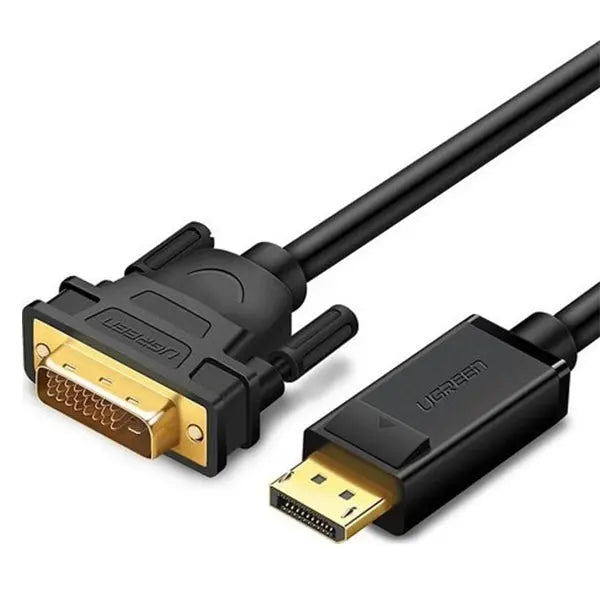 UGREEN DisplayPort to DVI Cable 2M DP Male to DVI Male Video Adapter Full HD 1080P Gold Plated Laptop PC Graphics (10221)