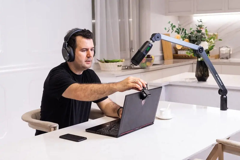 Thronmax Caster Microphone Boom Arm With Internal USB Cable (S1) Thronmax