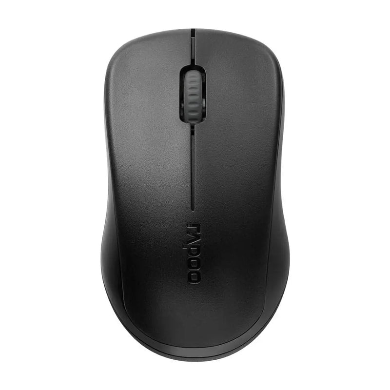 RAPOO 1620 Wireless Optical Mouse – Reliable 2.4GHz Wireless Connectivity, High-Precision 1000 DPI Sensor, Long Battery Life with Power Saving Mode, Ergonomic Ambidextrous Design, Nano USB Receiver, Black Rapoo