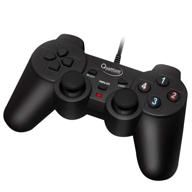 Quantum QHM7468 USB Gamepad With Dual Vibration (Open Box/Renewed) Quantum Hi-Tech