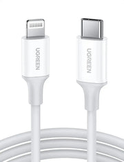 UGREEN USB-C to Lightning Cable 1M MFi-Certified PD Charging Rubber Shell iPhone Xs Max XR X 8 iPad Pro Air MacBook (10493) Ugreen