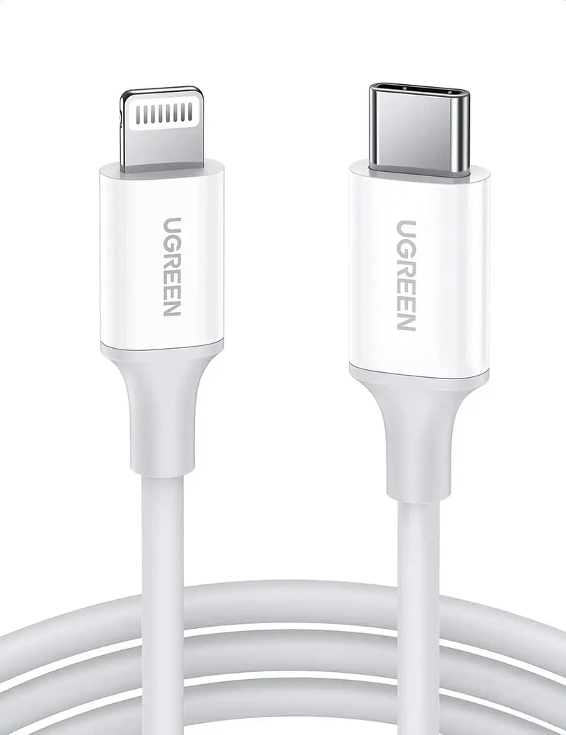 UGREEN USB-C to Lightning Cable 1M MFi-Certified PD Charging Rubber Shell iPhone Xs Max XR X 8 iPad Pro Air MacBook (10493) Ugreen