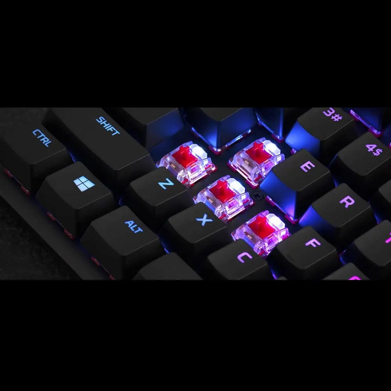 HyperX HX-KB7RDX-US Alloy Origins Core Tenkeyless Mechanical RGB Gaming Wired Keyboard-Red Switch(Open Box) HyperX