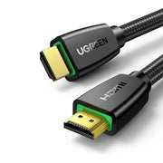 UGREEN 1.5M 4K@60Hz Braided HDMI 2.0 Cable Male to Male Round 18Gbps Ethernet UHD TV Monitor Xbox PS5 PS4 Blu-ray Gold 40409 Ugreen