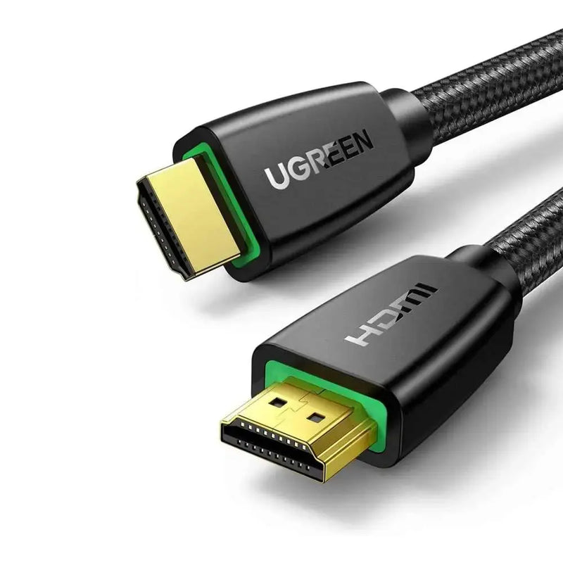 UGREEN 1.5M 4K@60Hz Braided HDMI 2.0 Cable Male to Male Round 18Gbps Ethernet UHD TV Monitor Xbox PS5 PS4 Blu-ray Gold 40409 Ugreen