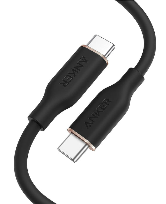Anker Powerline lll Flow Usb-C To Usb-C 100W Cable(3Ft)- Black/A8552H11