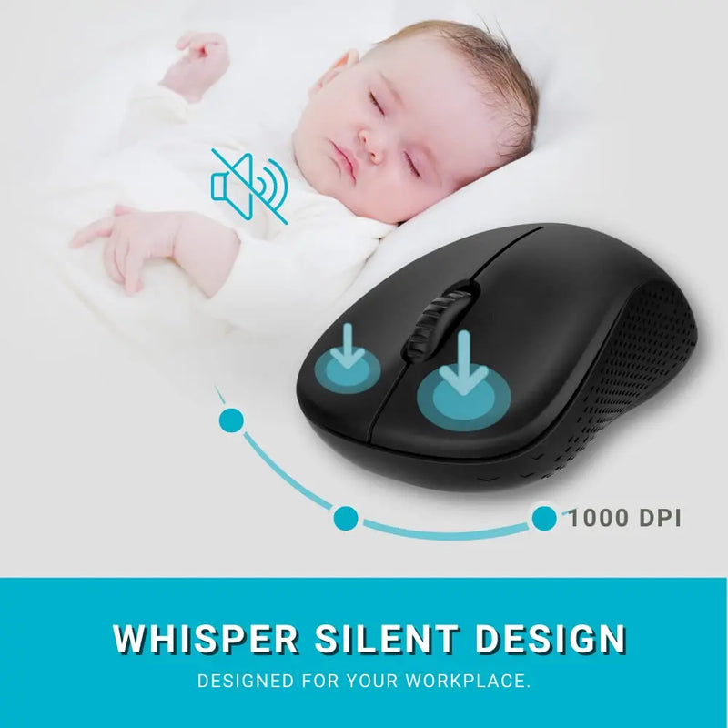 RAPOO 8000M Multi-Mode Keyboard & Mouse Bluetooth 3.0/4.0 Wireless 2.4 GHz 1300 DPI Combo-Black Rapoo