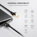 UGREEN Cat 7 Ethernet Cable 0.5M F/FTP Round 10Gbps 600MHz STP Modem Router PC Mac Laptop PS4 Xbox Gaming Network (11229) Ugreen