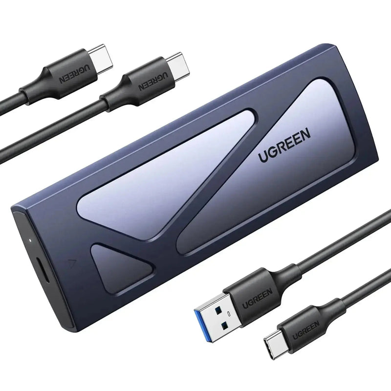 UGREEN M.2 NVMe SSD Enclosure 20Gbps USB C 3.2 Gen 2 External Hard Drive Case M Key B Key Compatible Storage (55150) Ugreen